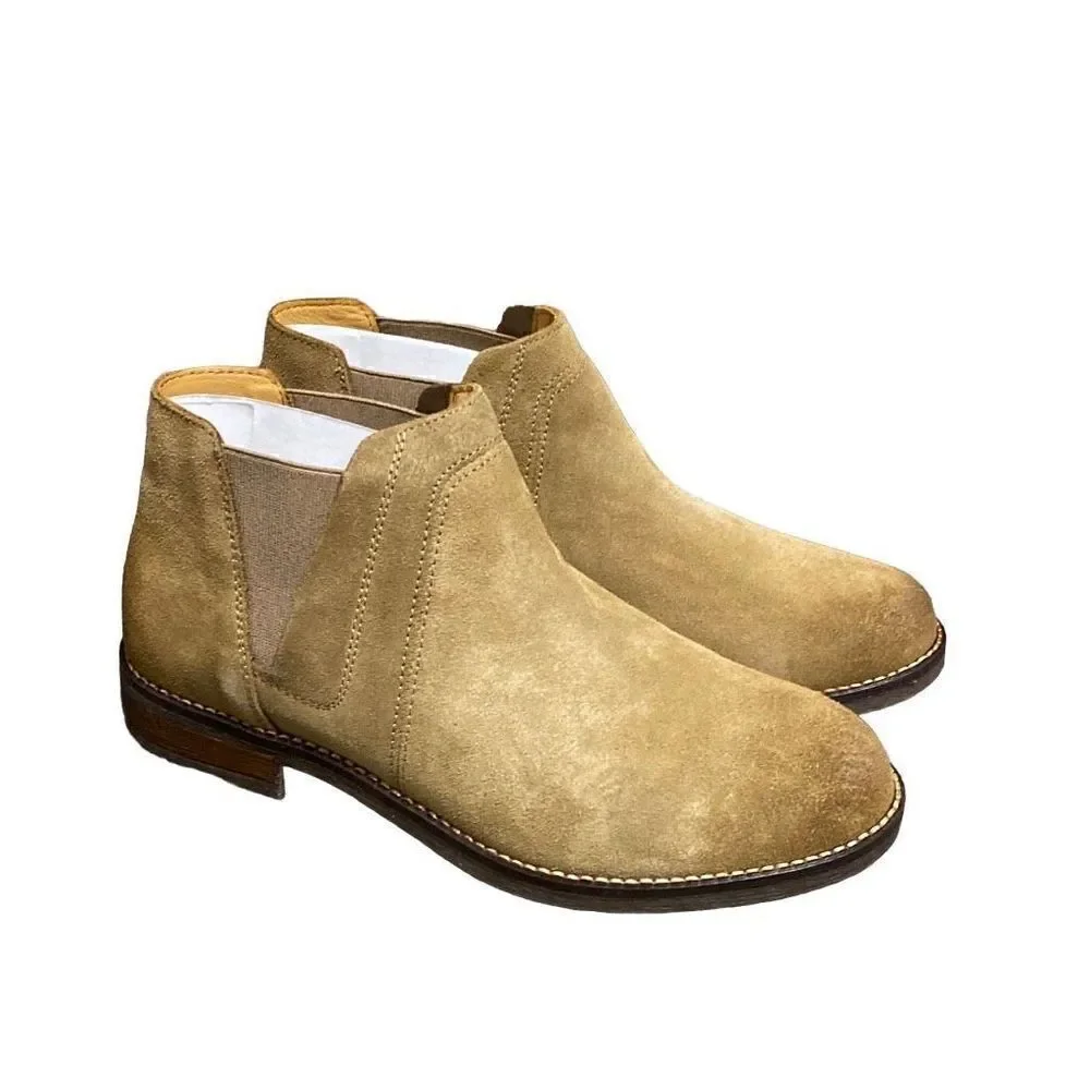 Clarks Beige Sand Suede Demi Beat Leather Bootie Size 8 NEW